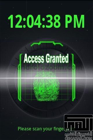برنامج البصمة لفتح قفل الشاشة Fingerprint Screensaver