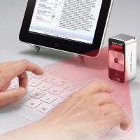 كيبورد بتقنيه الليزر للاجهزه الكفيه - laser-generated virtual keyboard for smartphones and tablets