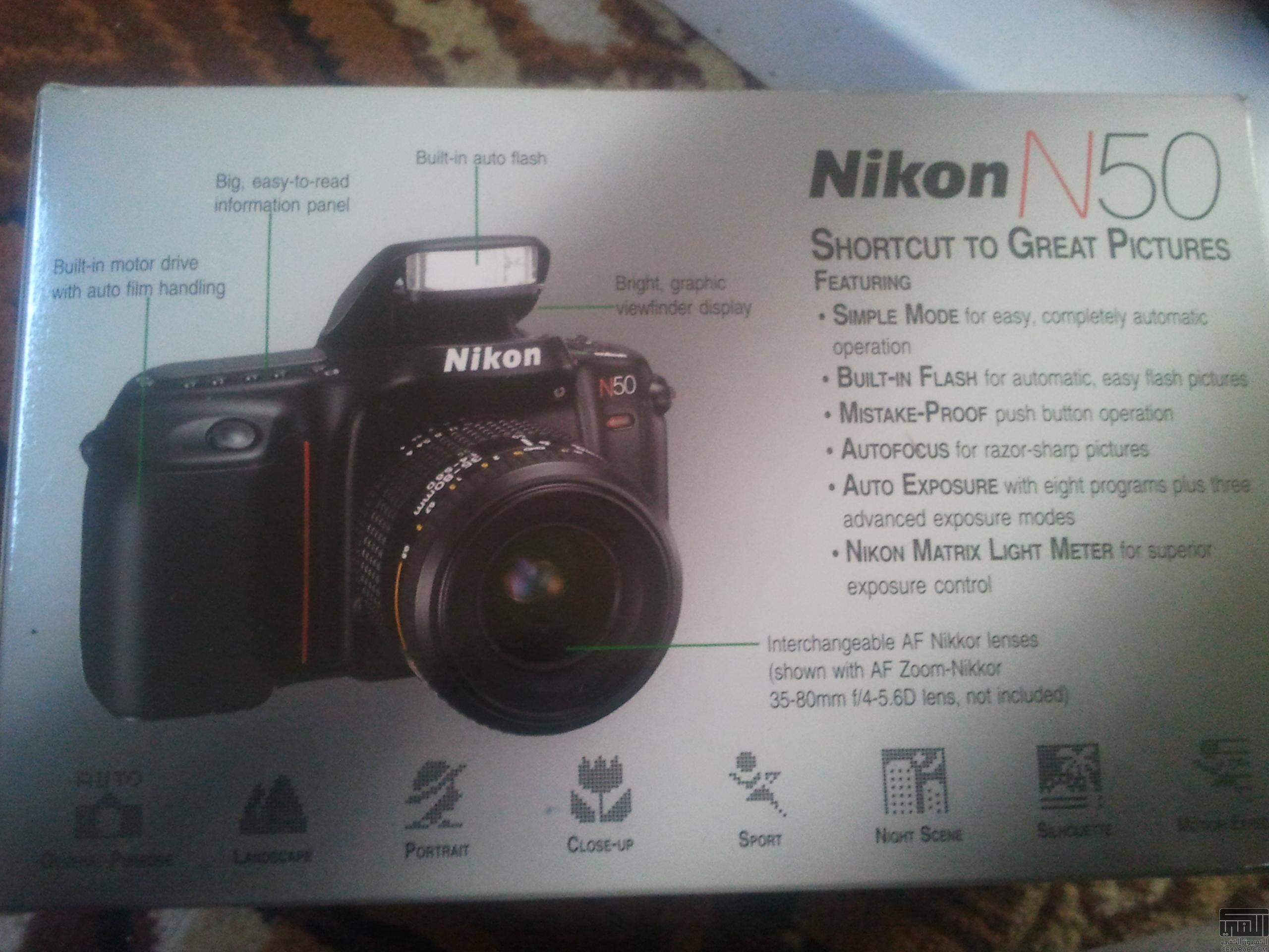 كاميرا احترافيه Nikon N50 الدمام