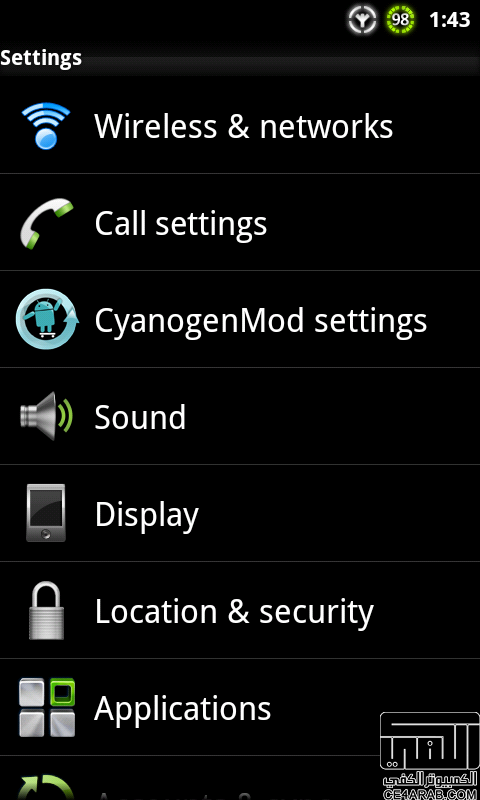 روم CyanogenMod 7.1 للديزاير مع التعريب 10/10/2011