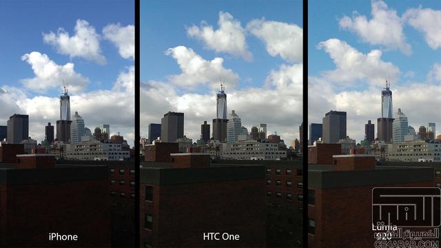 مقارنة بين كاميرات lumia 920 vs iPhone 5 vs  HTC one