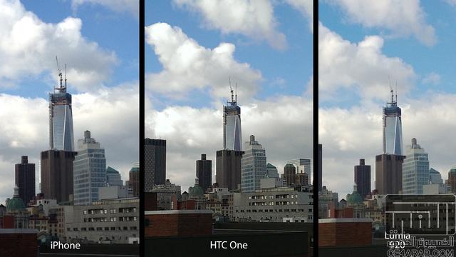 مقارنة بين كاميرات lumia 920 vs iPhone 5 vs  HTC one