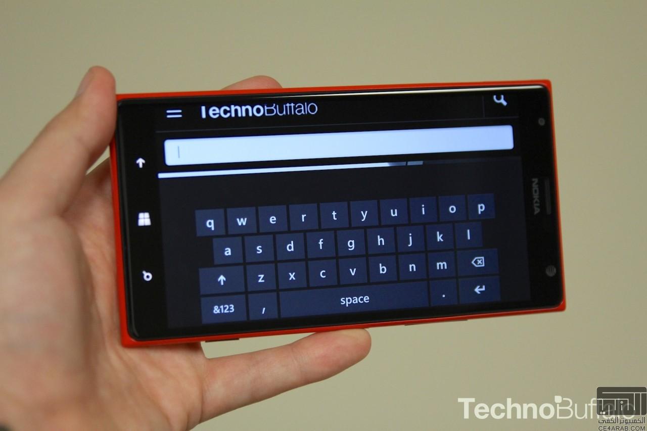 لوحة مفاتيح مصغرة في ويندوز فون