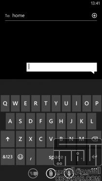 لوحة مفاتيح مصغرة في ويندوز فون