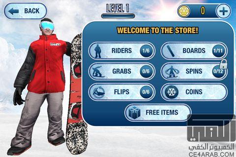 لعبة التزلج  Super pro snowboarding من رفعي