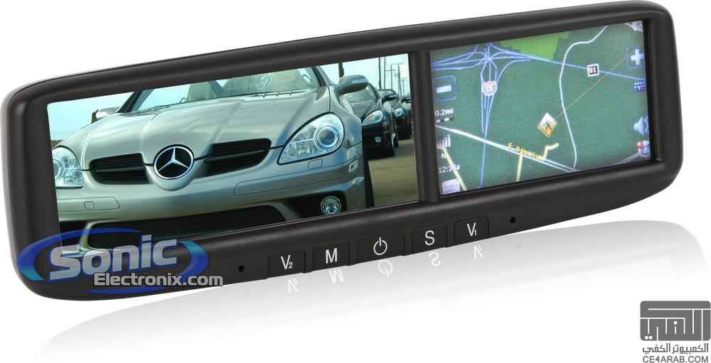 مراية السيارة الذكية GPS,Bluetooth, وساهر شاشة ملاحة 4.3 للمتميزين فقط