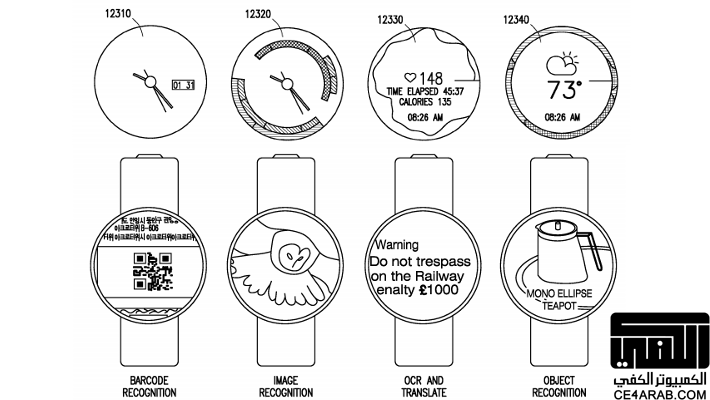 براءة اختراع لسامسونج تظهر ساعة دائرية يمكن أن تنفصل لتصبح قلادة