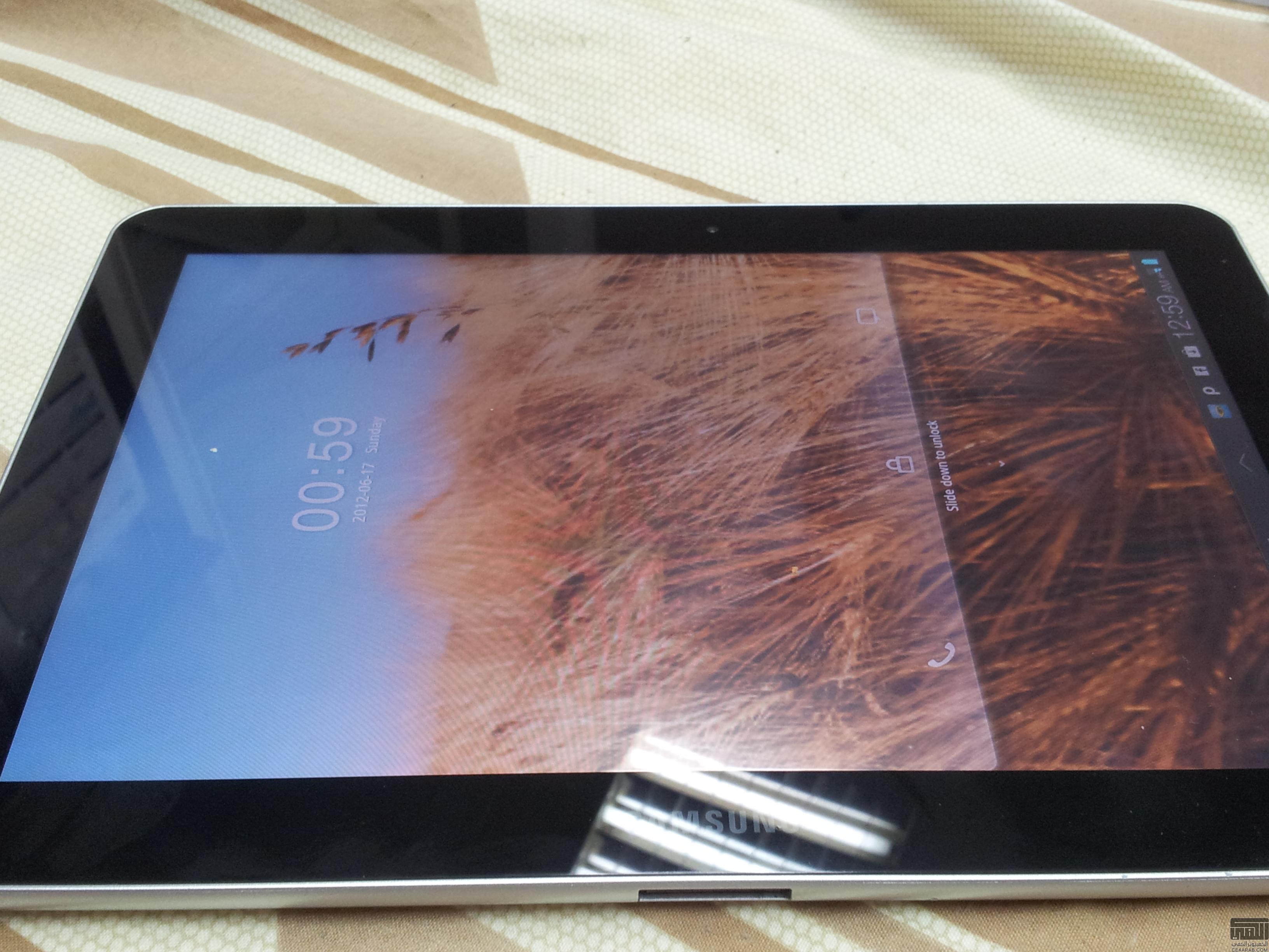 للبيع في الرياض جهاز جالاكسي تاب ابيض 10.1 3G مع حافظة اصلية