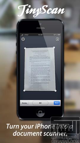 مجانا لفترة : تطبيق TinyScan Pro - PDF scanner to scan multipage