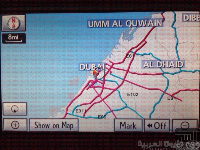 حصريا خرائط الخليج 2014 للكزس والتويوتا
