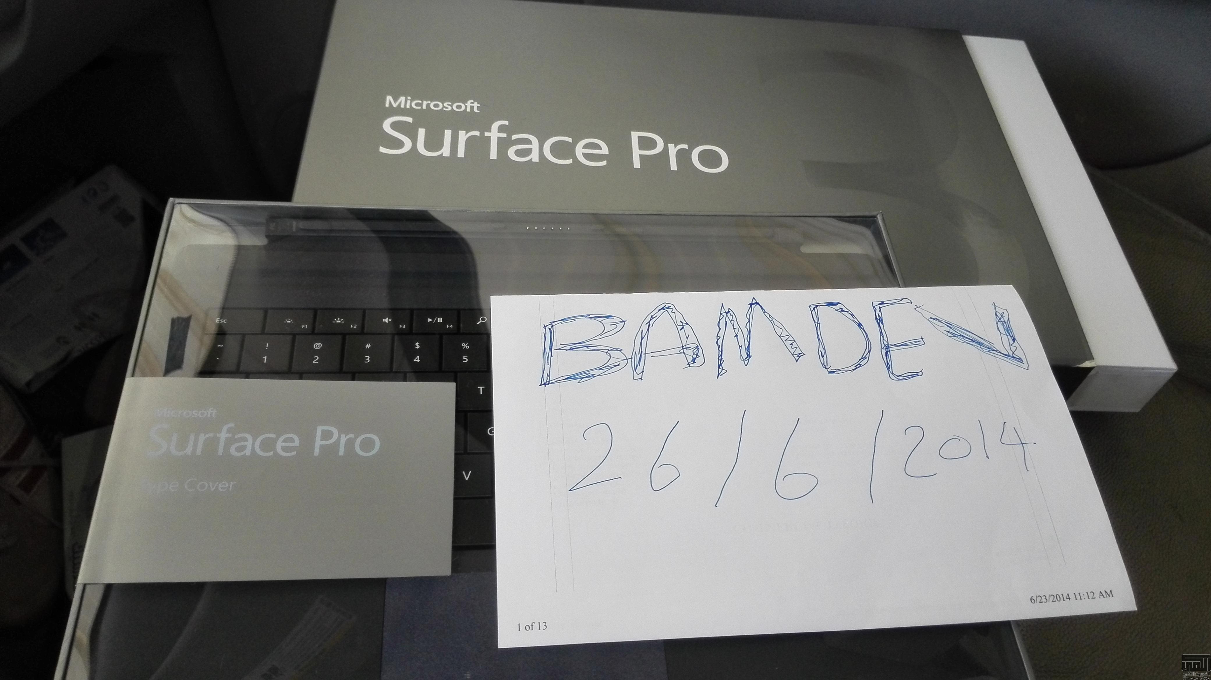 مايكروسوفت سيرفس برو 3 للبيع (Surface Pro 3) جديد بقراطيسه