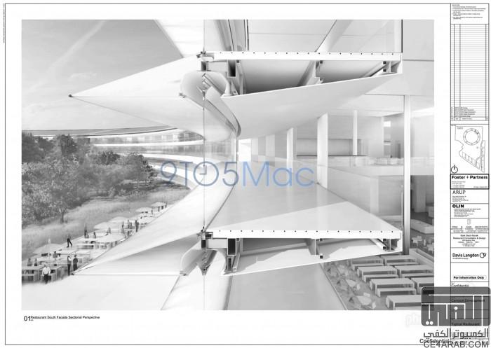 صور مسربة لتصاميم الحرم الخاص ب أبل الذي يعد احدى خطط ستيف جوبز