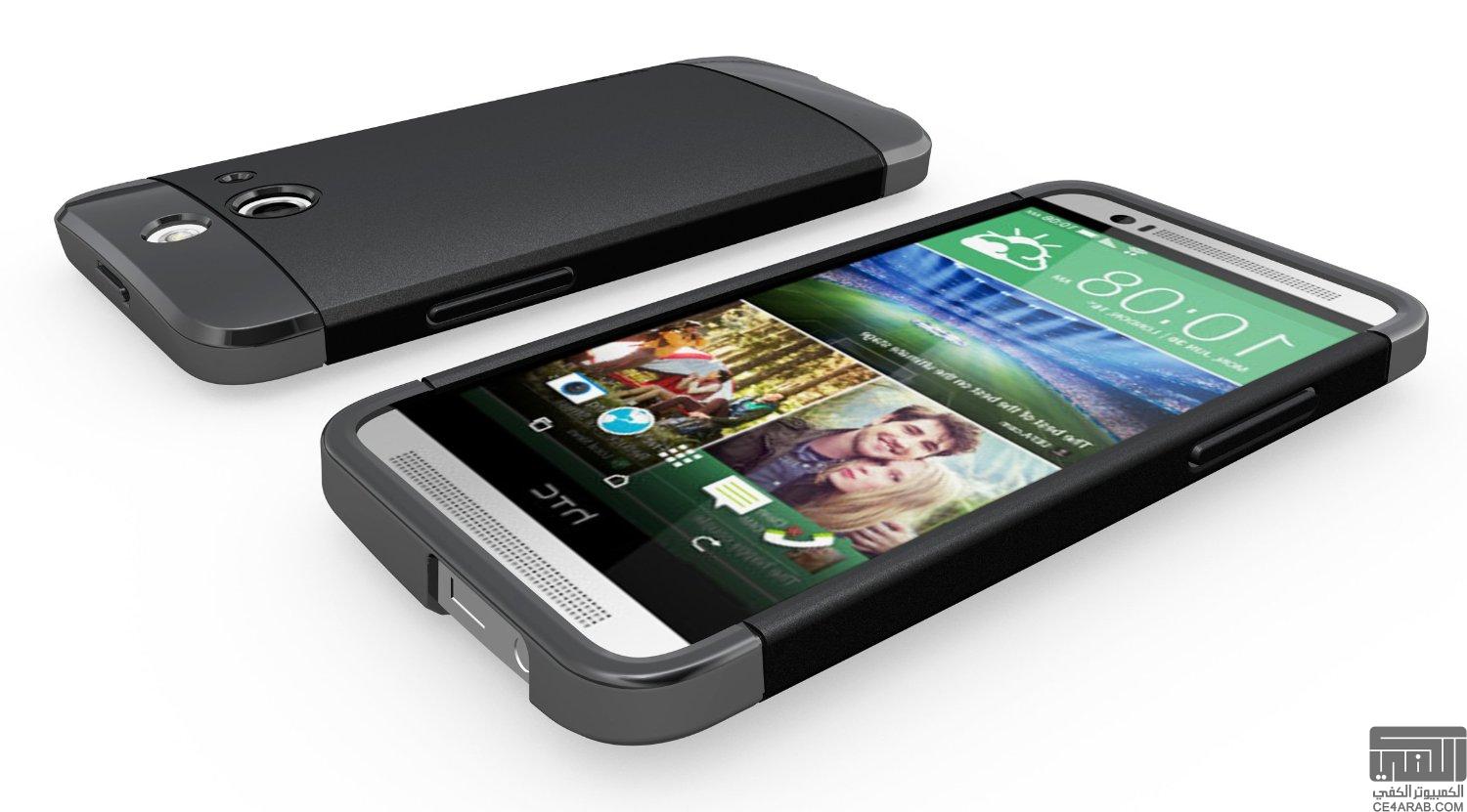 HTC ONE E8 شريحتين أبيض 4G .