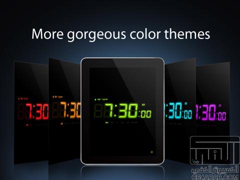Alarm Clock HD Pro ساعة ومنبه ودرجة الحرارة للآيباد !!!