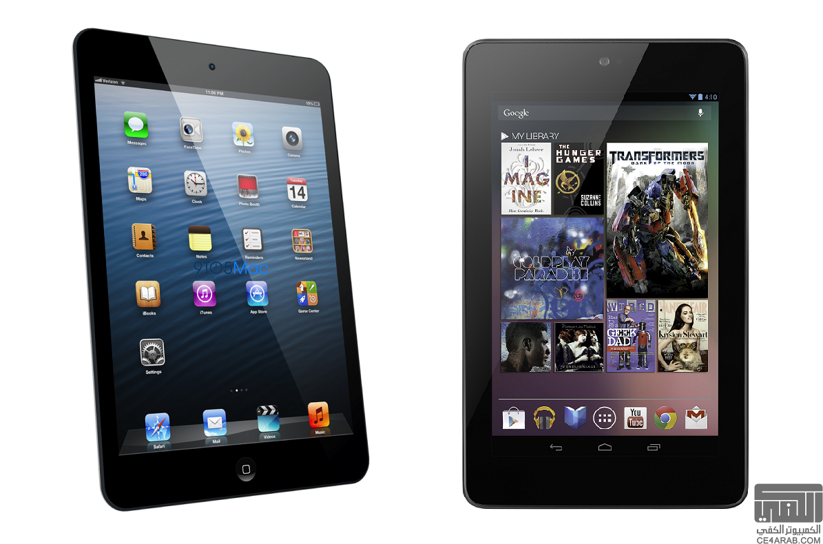صدام العمالقة :  Apple iPad Mini vs Google Nexus 7