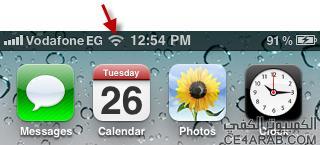تلميحة : الرموز التى تظهر فى أعلى شاشة الآي-فون ومعانيها