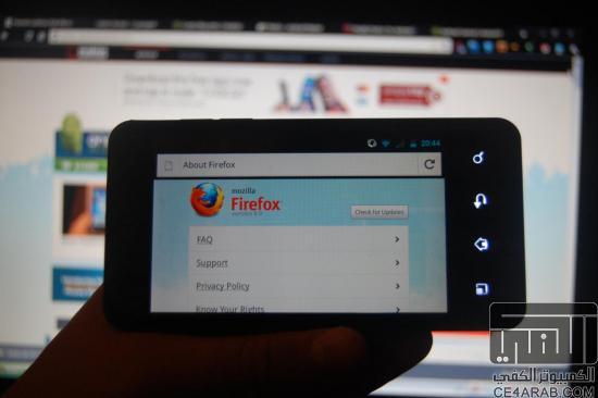 اخر اصدار من فايرفوكس يصل ماركت الأندرويد FireFox 8