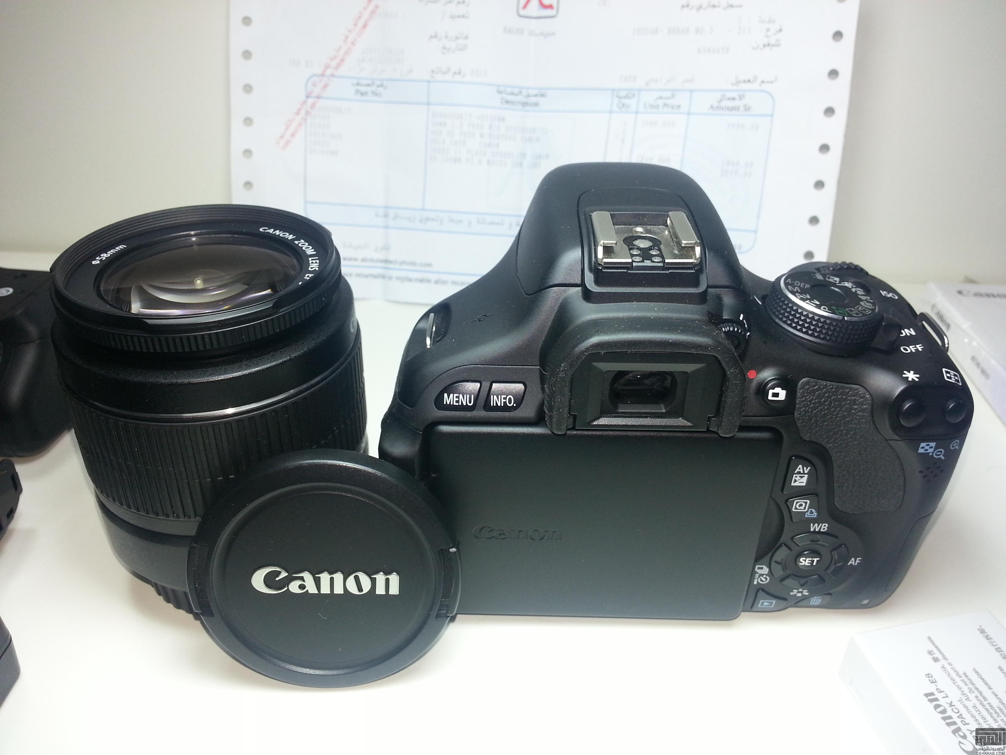 Canon D600+Battery Grip+2Batteria للبيع