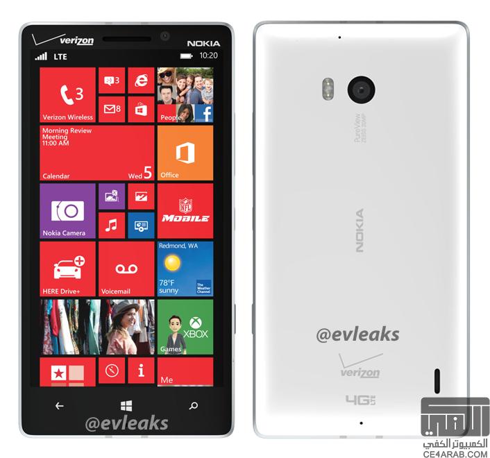 تسرب صورة جديدة لهاتف Nokia Lumia 929 باللون الأبيض.