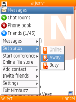 المسنجر المتعدد  Nimbuzz v3.0.0 Skype, MSN, Yahoo, ICQ, AIM, Google