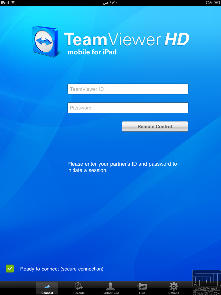 برنامج TeamViewer HD for Remote Control للايباد