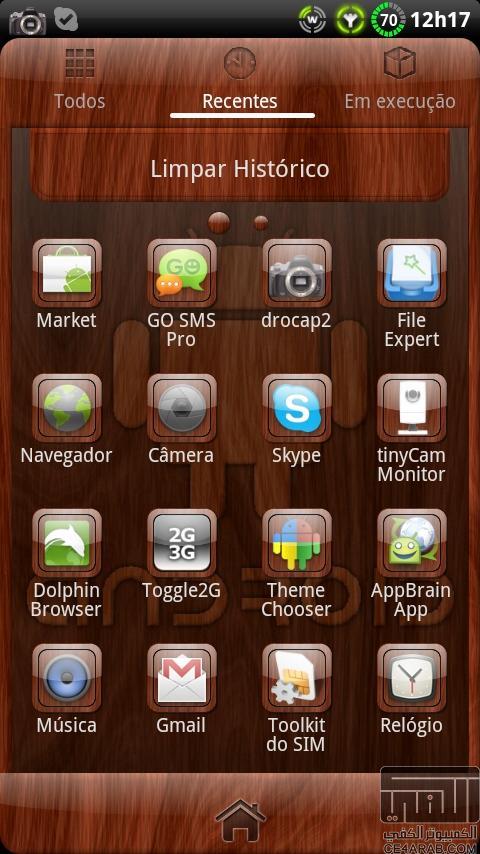 Mahogamy Wood GO Launcher EX v1.2 Android