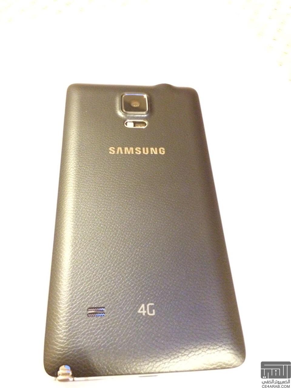 للبيع في الرياض سامسونج نوت٤ لون أسود ٣٢ قيقا Samsung Note 4 ضمان أكسيوم