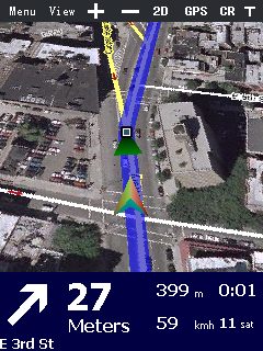 برنامج الملاحة Google Navigator v4.1 يدعم الرؤية ثلاثية الأبعاد