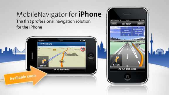 MobileNavigator Europe iphone أول برنامج ملاحة سعره 95 دولار مع خريطة أوروبا !!!