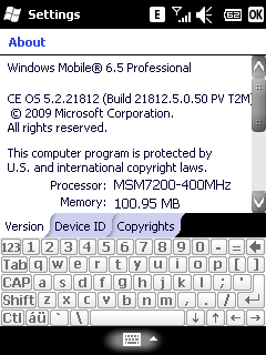 للكروز PDAVIET ROM WM 6.5 CE OS 5.2.21812 Build 21812.5.0.50