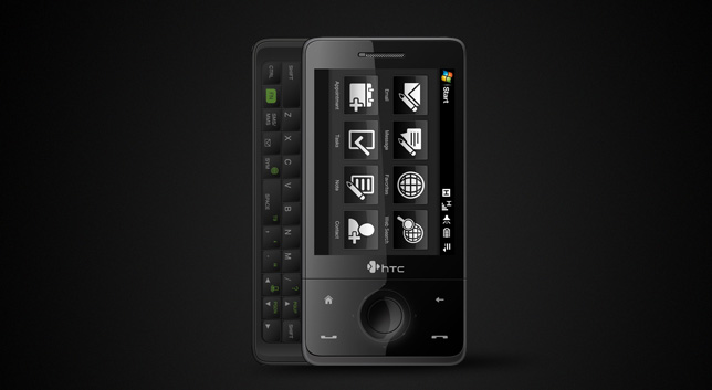 الدايموند مع كيبورد:HTC Touch Pro بشاشه VGAوTV-outورام 288MB وروم 512MBوFM