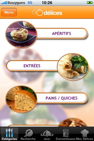 Odelice v1.0 (Cuisine) iPhone iPod Touch