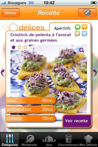 Odelice v1.0 (Cuisine) iPhone iPod Touch