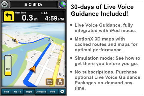 MotionX GPS Drive برنامج للملاحة جديد !!!