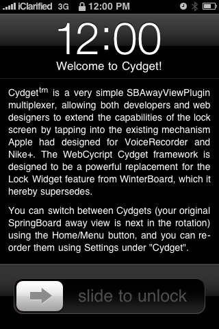 * اضافة جديدة * Cydget على شاشة القفل بشكل مميز