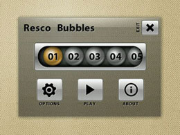 Resco Bubbles لعبة رائعة للأجهزة التي تحتوي G-sensor